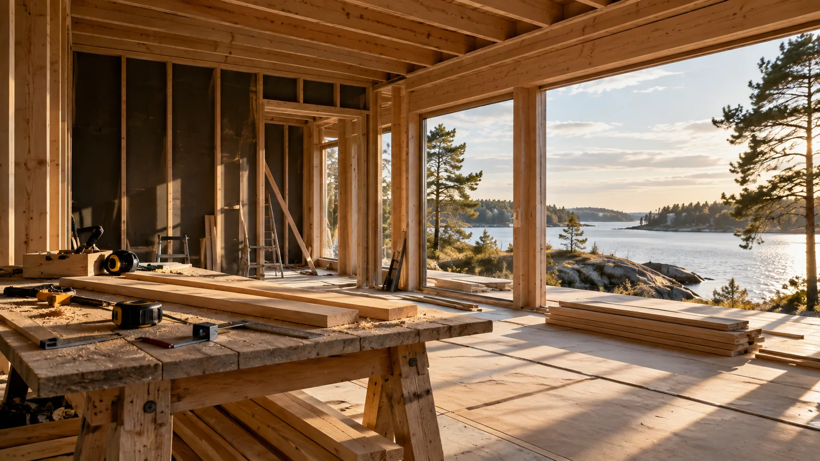 Illustrativ yrkesmiljö: byggfirma