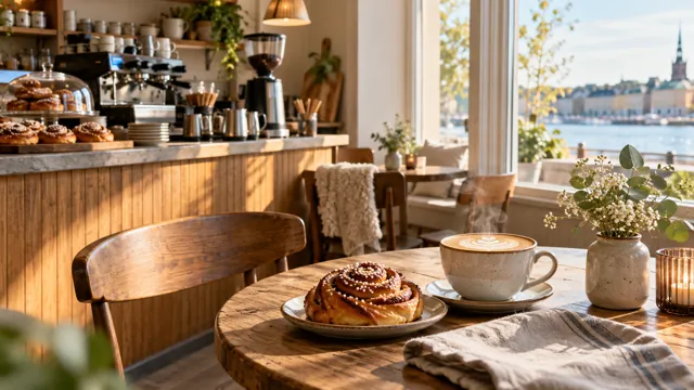 Illustrativ miljö för café