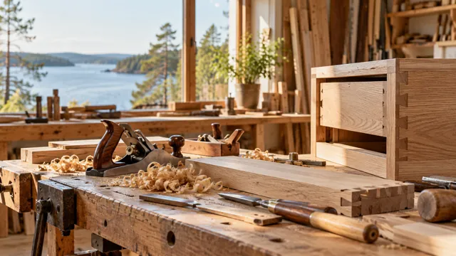 Illustrativ miljö för snickeri